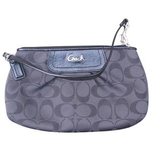 Coach Black Large Monogram Wristlet (FINAL PRICE)